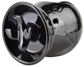 Keramická aroma lampa LOSKI 9 cm černá