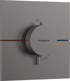 Hansgrohe ShowerSelect Comfort E, termostat pod omietku, kartáčovaný čierny chróm, HAN-15574340