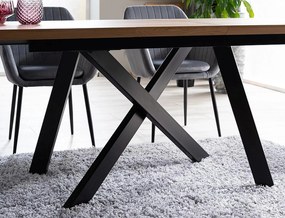 Rozkládací jídelní stůl Capital 160/200 cm dub přírodní/černý