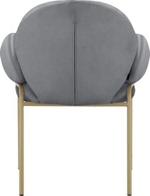 Sivé čalúnené jedálenské kreslá v súprave s podrúčkami 2 ks Iwama – Støraa