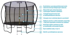 Marimex | Trampolína Marimex Comfort 366 cm + ochranná sieť + schodíky ZADARMO | 19000096