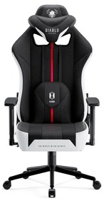 Textilné Kreslo Diablo X-Player 2.0 Small, Bielo-čierne