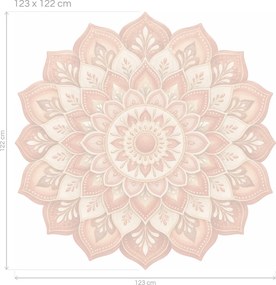 Terakotová mandala arch 46 x 45 cm