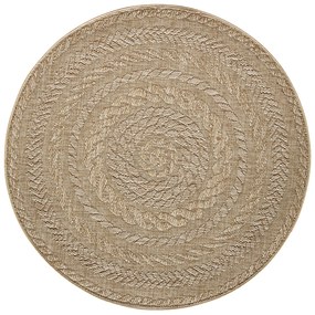 NORTHRUGS - Hanse Home koberce Kusový koberec Forest 103998 Beige / Brown – na von aj na doma - 160x160 (priemer) kruh cm