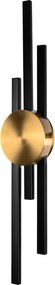 Toolight Rea, Nástenné svietidlo LED APP1437-W BLACK GOLD, OSW-07685
