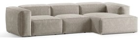 Béžová menčestrová rohová pohovka (pravý roh/s leňoškou) Bergamo – Cosmopolitan Design