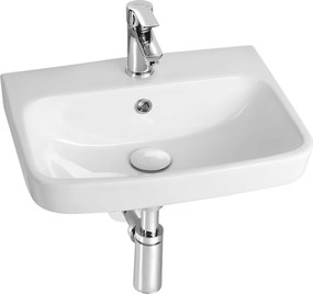 Bruckner Bruckner, VIBRANT keramické umývadlo 46x35cm, biela, 201.097.0