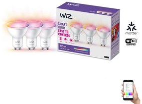 WiZ SADA 3x LED RGBW Stmievateľná žiarovka GU10/4,7W/230V 2200-6500K CRI 90 Wi-Fi -WiZ WI0128