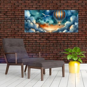Obraz - Lietať nočnou oblohou (120x50 cm)