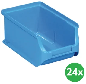 Allit Plastové boxy PLUS 2, 102 x 160 x 75 mm, modré, 24 ks