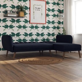 Tmavomodrá rozkladacia rohová pohovka Brittany - Novogratz