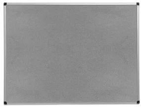 Nástenka s hliníkovým rámom MARIA, 1200x900 mm, šedá