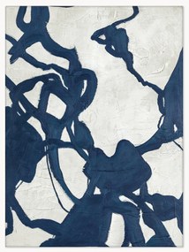 Ručne maľovaný obraz na plátne's dreveným rámom Blueplay