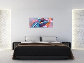 Obraz - Sfarbený chameleón (120x50 cm)