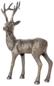 Vianočná dekorácia sob FIG 165 A oceľová / zlatá