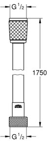 GROHE 287422432 - Sprchová hadica VITALIOFLEX TREND 1750 mm čierna