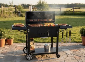 Zahradní gril Vulcano černý