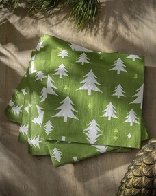 Vianočné obrúsky Green Trees I 20 szt.