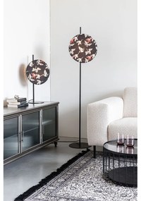 Čierna stojacia lampa s textilným tienidlom (výška 158 cm) Jaylee – White Label