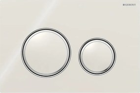 Geberit 115.884.JL.1-Splachovacie tlačidlo Sigma50 24,6x16,4 cm piesková sivá / lesklý chróm