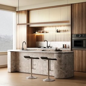 Immax NEO 07305L - LED stmievateľný luster na lankách MADEIRA 44W/230V Wi-Fi Tuya 202 cm dub