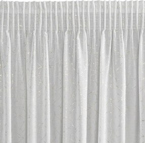 ZÁCLONA ROXI NA PÁSKE 140X270 CM BIELA