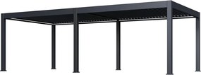 Luxusná ELEKTRICKÁ bioklimatická pergola PRESTIGE 8x4 m, hliník - voľne stojaca