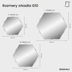 Atypické zrkadlo s LED osvetlením G10