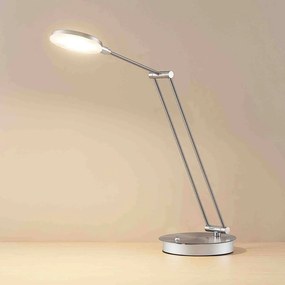 Lucande Ensley stolová LED lampa, nikel