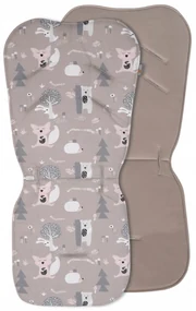 Vulpi Obojstranná podložka do kočíka Velvet Animals