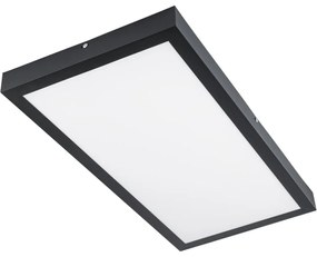 Stropný panel LED s povrchovou montážou 30x60 cm 24W 4000K 1900lm IP20 Plafond BLACK