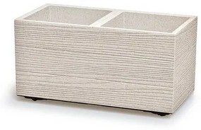 Kvetináč MADERA CASE ECO WOOD 57,7 cm, biely, S