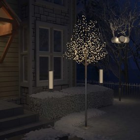 Vianočný stromček 600 LED teplé biele svetlo kvety čerešne 300 cm 51271