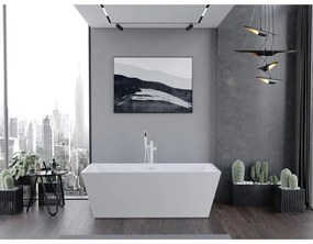 Mexen Lita, voľne stojaca vaňa 170 x 75 cm, biela, biely prepad, 52121707500-20