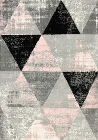 Koberec SLIM 8022 svetloružový / svetlosivý