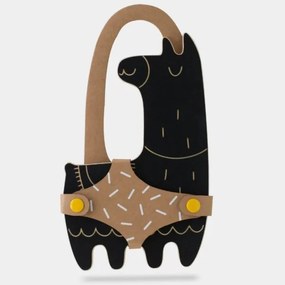 Drevená kriedová tabuľa lama Pola