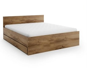 Posteľ ELISA 120 x 200 cm, dub artisan Rošt: S latkovým roštom, Matrac: Matrac COCO MAXI 20 cm