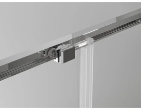 Mexen Exo, sprchovací kút s posuvnými dverami 140 x 100 cm, 6mm číre sklo, chrómový profil, 8151-140-100-01-00