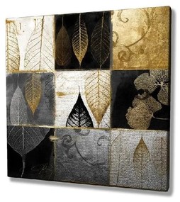 Obraz na plátne Golden Leaves, 45 × 45 cm