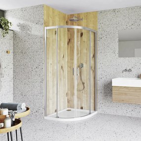 Roth Štvrťkruhový sprchový kút CI R55 - bez vaničky ROTH-Variant: rozmery: 100x100 cm - (CI R55/1000 - CI R55 100200 VPE), ROTH-Profily: profily: bri…