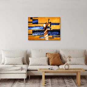 Obraz abstraktné maľby (70x50 cm)