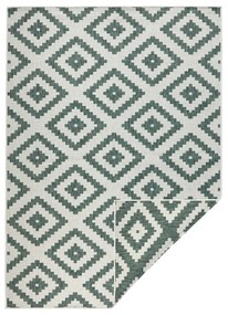 Zeleno-krémový vonkajší koberec NORTHRUGS Malta, 160 x 230 cm