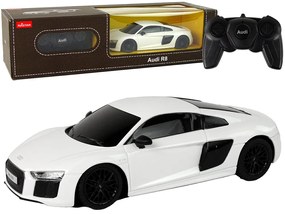 Lean Toys Auto R/C Audi R8 1:24 Rastar - biele