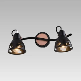 Moderné svietidlo PREZENT NOTOS BLACK/RED COPPER 75455