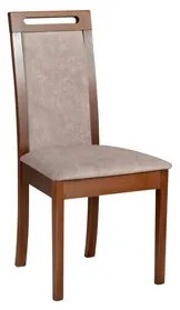 Jedálenská stolička ROMA 6 Biela Tkanina 1B