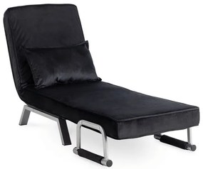 Kreslo pohovka rozkladacia PRATO čierna - vintino.sk