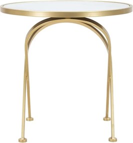 Odkladací stolík Glam 50 cm zlatý/mramor