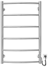 Kúpeľňový rebríkový radiátor CLASSIC 100W/230V 81x53cm nerez/lesklý chróm pravá