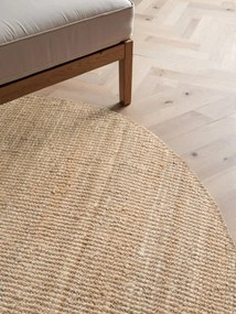 Koberec Hanse Home Bouclé Jaipur naturálny / zlatý kruh