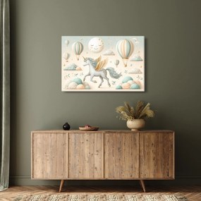 Obraz - Šťastný jednorožec (90x60 cm)